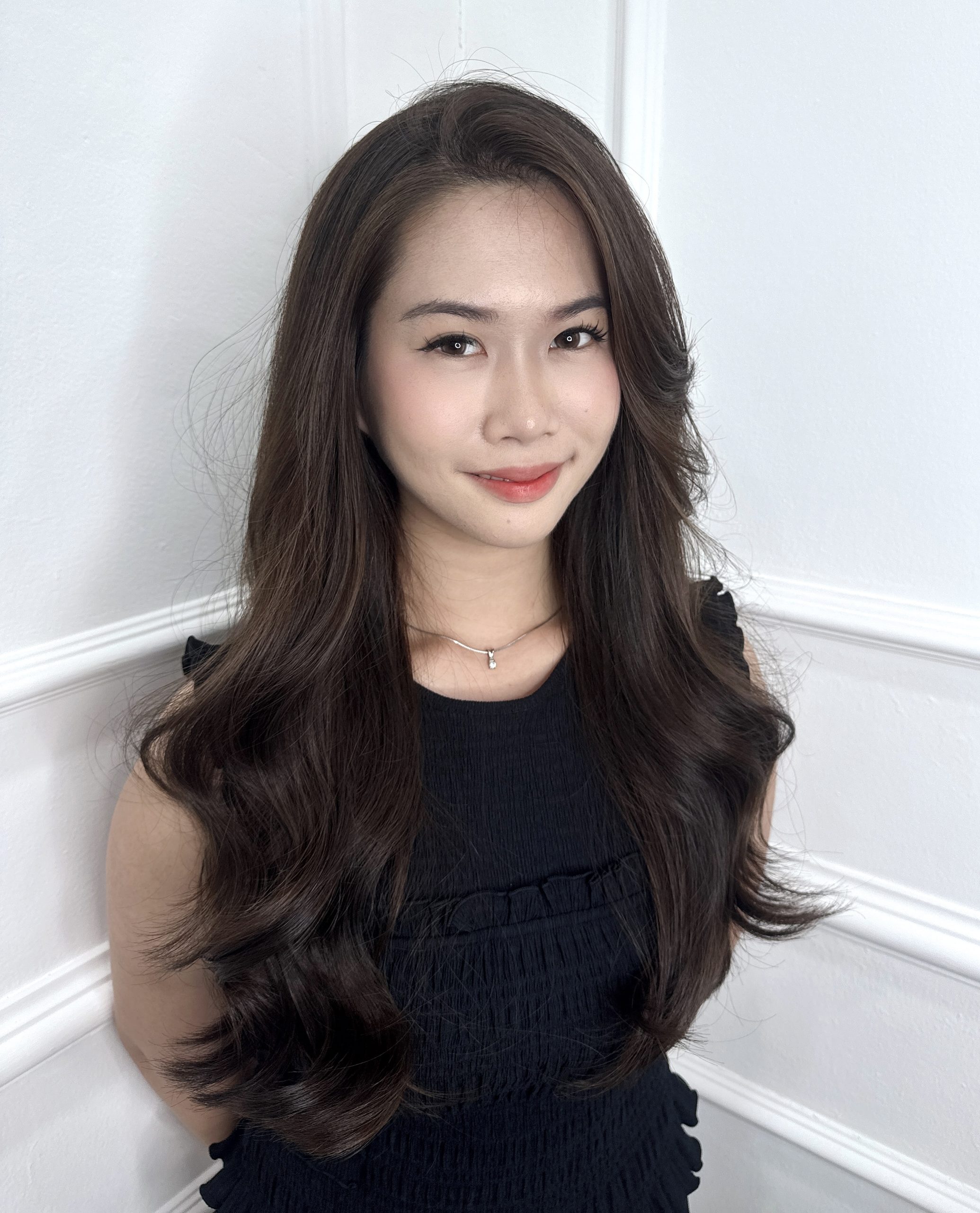 Long Layer Cut × Natural Brown Color