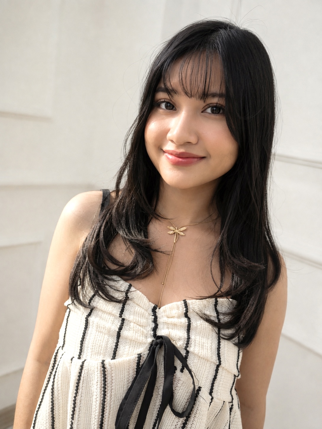 Long Layer Cut x Natural Brown Hair Color