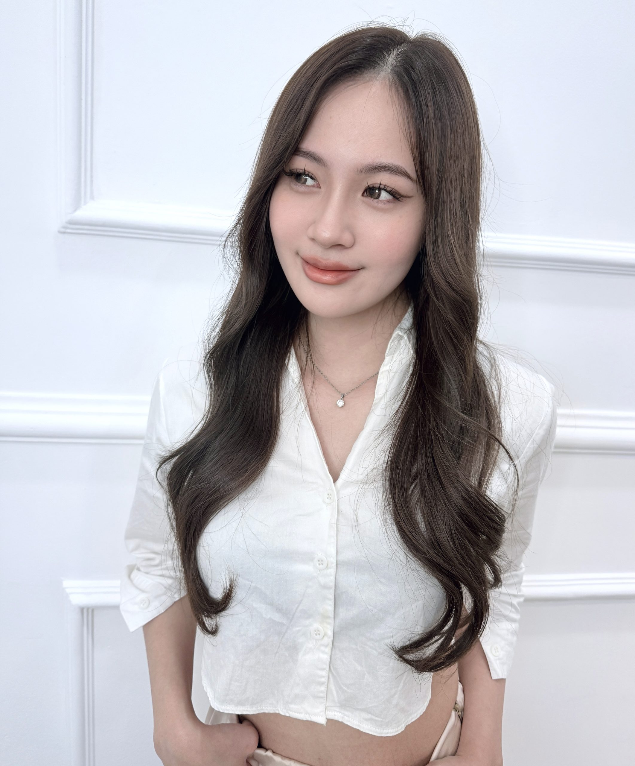 Long Layer cut x Ash Brown color