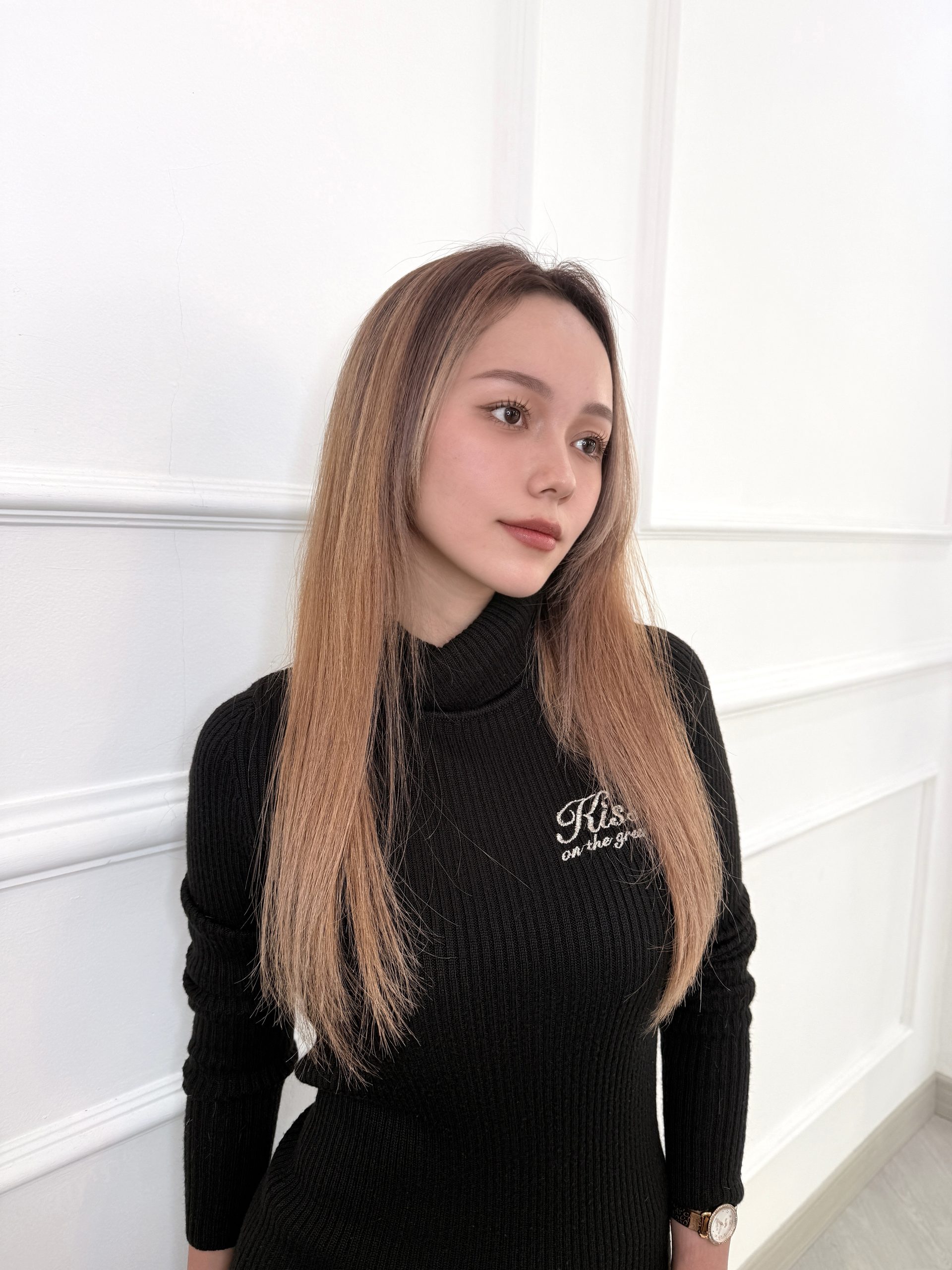Long Gradasi x Beige Blonde Color